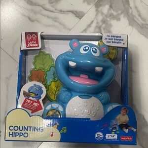 Blue Counting Hippo Toy